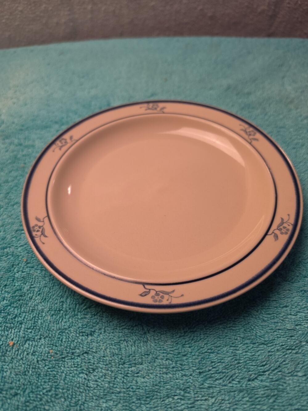 Vintage Brick Oven Stoneware Scandia Blue Salad Dessert Plate 7 3/4". 7 Availabl